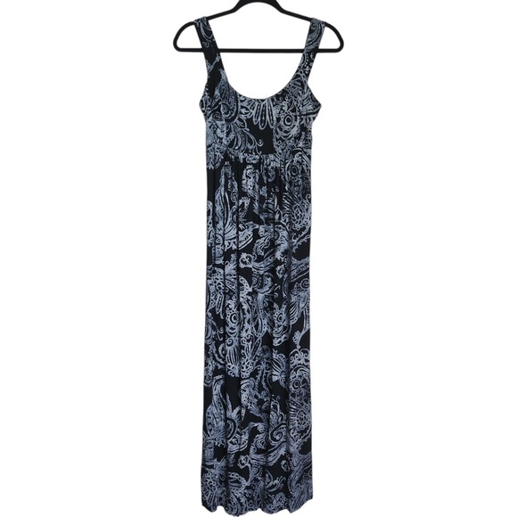 Fresh Produce‎ Empire Waist Maxi Dress XS Floral Print USA Made Rayon - Picture 1 of 13